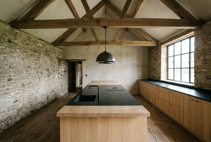 Interior, material discipline, generated by Nuit N